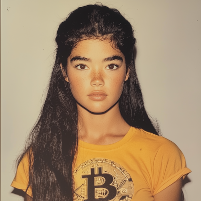 Young Woman in Passport Photo