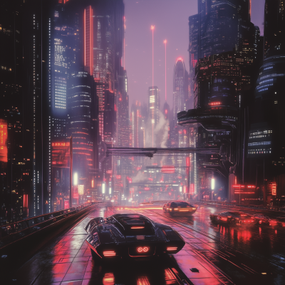 Retrofuturistic City Vision
