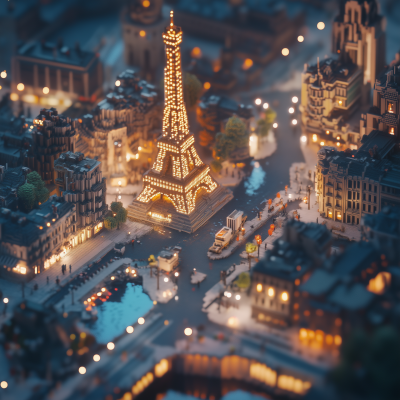 Eiffel Tower at Night