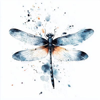 Watercolor Dragonfly