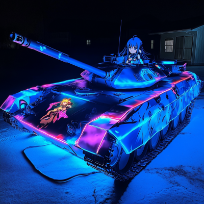 Lowered JDM Tank with Anime Decal