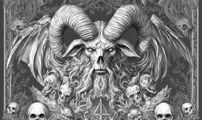 Intricate Baphomet Illustration