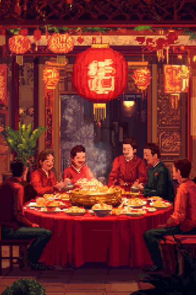 Festive Chinese New Year Dinner