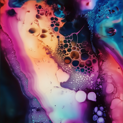 Psychedelic Abstract Photomicrography