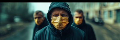 Cinematic Close Up of Men