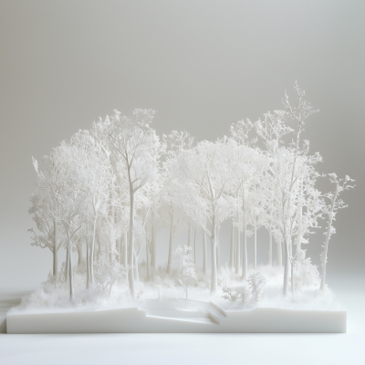 White Landscape Models
