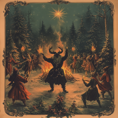 Victorian Christmas Bonfire Dance