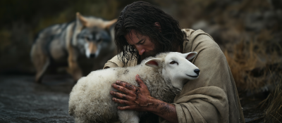 Jesus and the Lost Lamb