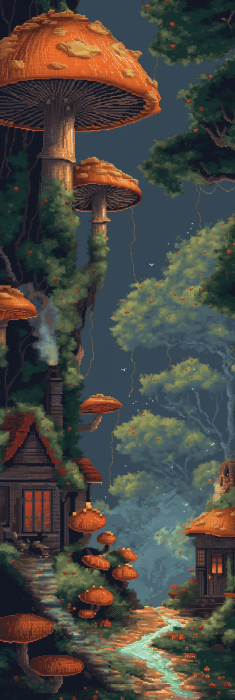 Fantasy Mushroom Forest