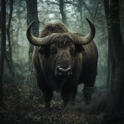 Extinct Tur in the Forest