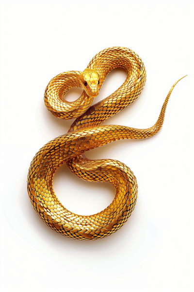 Elegant Golden Serpent