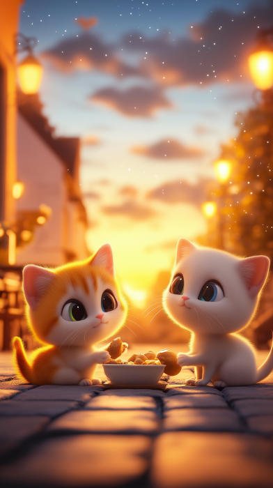 Kitten Under the Stars