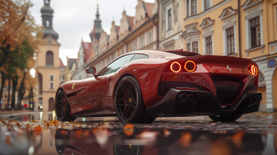 Dramatic Ferrari F80 in Urban Alley