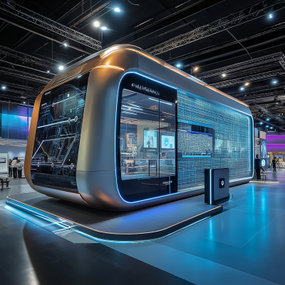 Futuristic Transportation Exhibition Booth