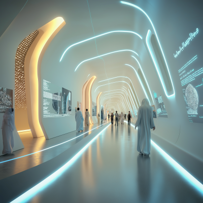 Futuristic Exhibition Space