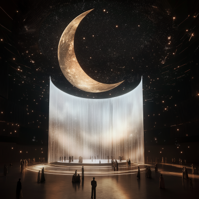 Futuristic Lunar Stage