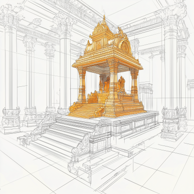 Indian Throne Room Concept Art