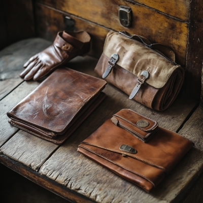 Leather Accessories on Table