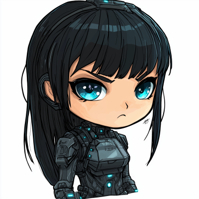 Futuristic Chibi Girl