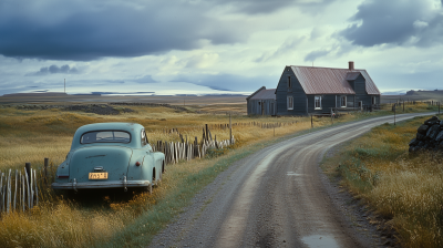 Country Road in Iceland
