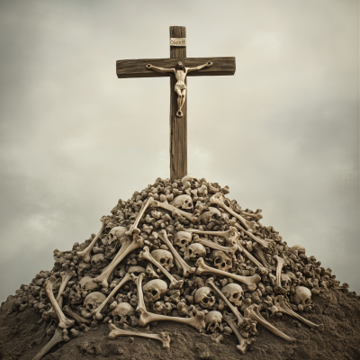 Crucifix on Bone Mountain