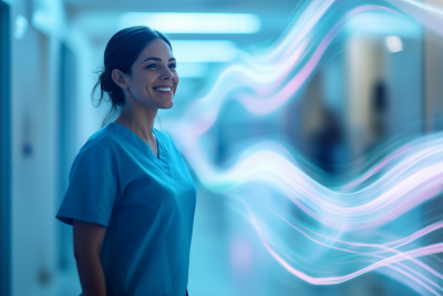 Nurse in Hospital Hallway