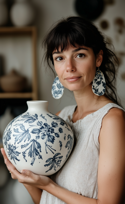 Woman with Clay Vase