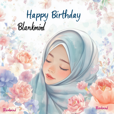Muslim Girl Birthday Greeting