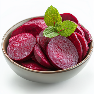 Beetroot Slices with Mint