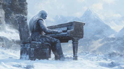Frosty Piano Player