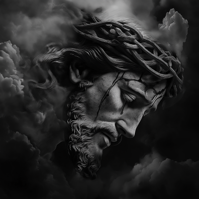 Realistic Jesus Tattoo Design