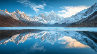 Icy Mountain Landscape