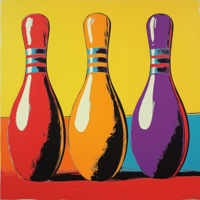 Pop Art Bowling Pins