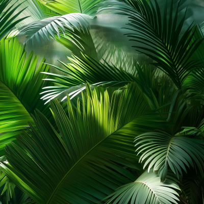 Tropical Palm Leaves