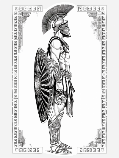 Majestic Greek Hoplite Warrior