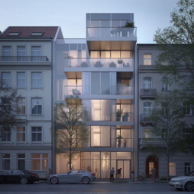 Modern Glass Facade in Berlin