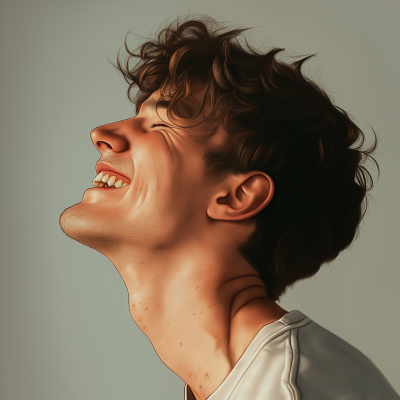 Smiling Man in Bright Background