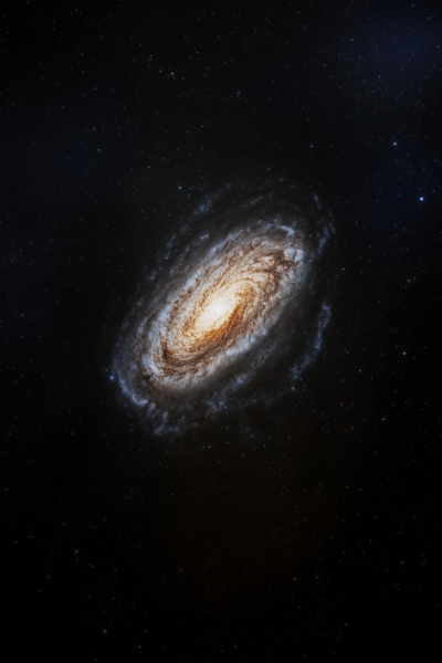 Realistic Galaxy in Space