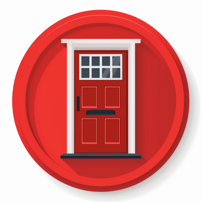 Minimalist Door Icon