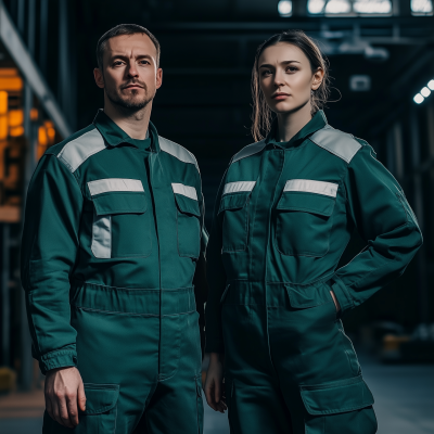 Industrial Workers in Warehouse