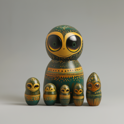 Alien Nesting Dolls