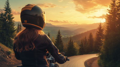 Mountain Ride at Sunset