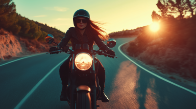 Mountain Ride at Sunset