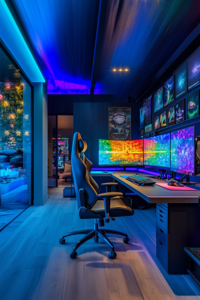 Vibrant Gaming Room