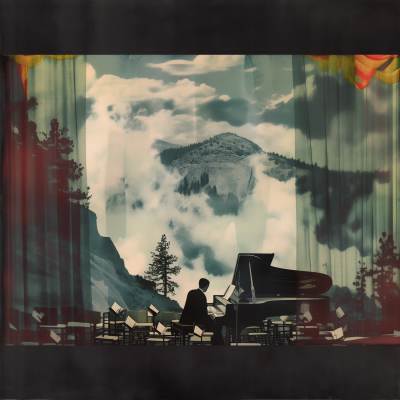 Silhouette on a Grand Piano