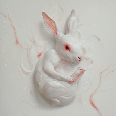 Abstract Anatomical Rabbit