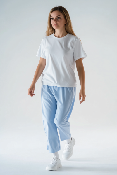 Woman Walking Towards Camera
