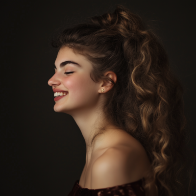 Laughing Woman Profile