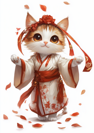 Cute Cat in Hanfu