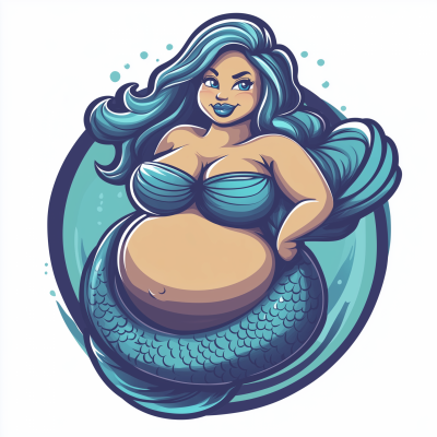 Bold Mermaid Mascot
